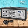 PyleUsa 8 Channel Bluetooth Stage Powered Mixer, 800 Watt Pro Audio Sound Mixer, MP3 USB SD Readers, Aux Input, Digital LCD Display, Built in Cooling Fan