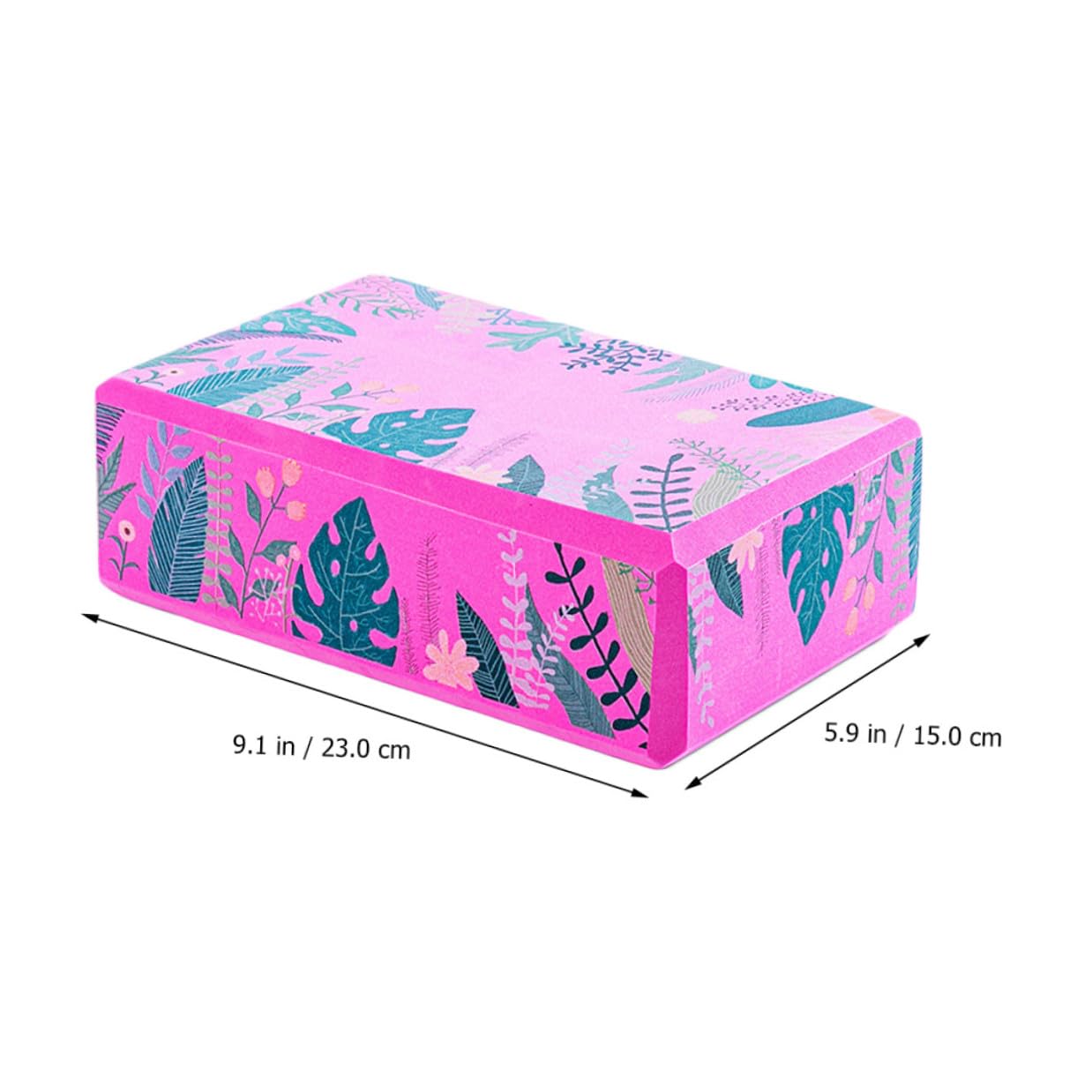 ULTECHNOVO Bloques de Yoga Forma Rectangular de Alta Densidad de Eva para Principiantes Varios estilos Soporte Articular Cómodo Pack de 2 Piezas Varios estilos para Yoga y Danza