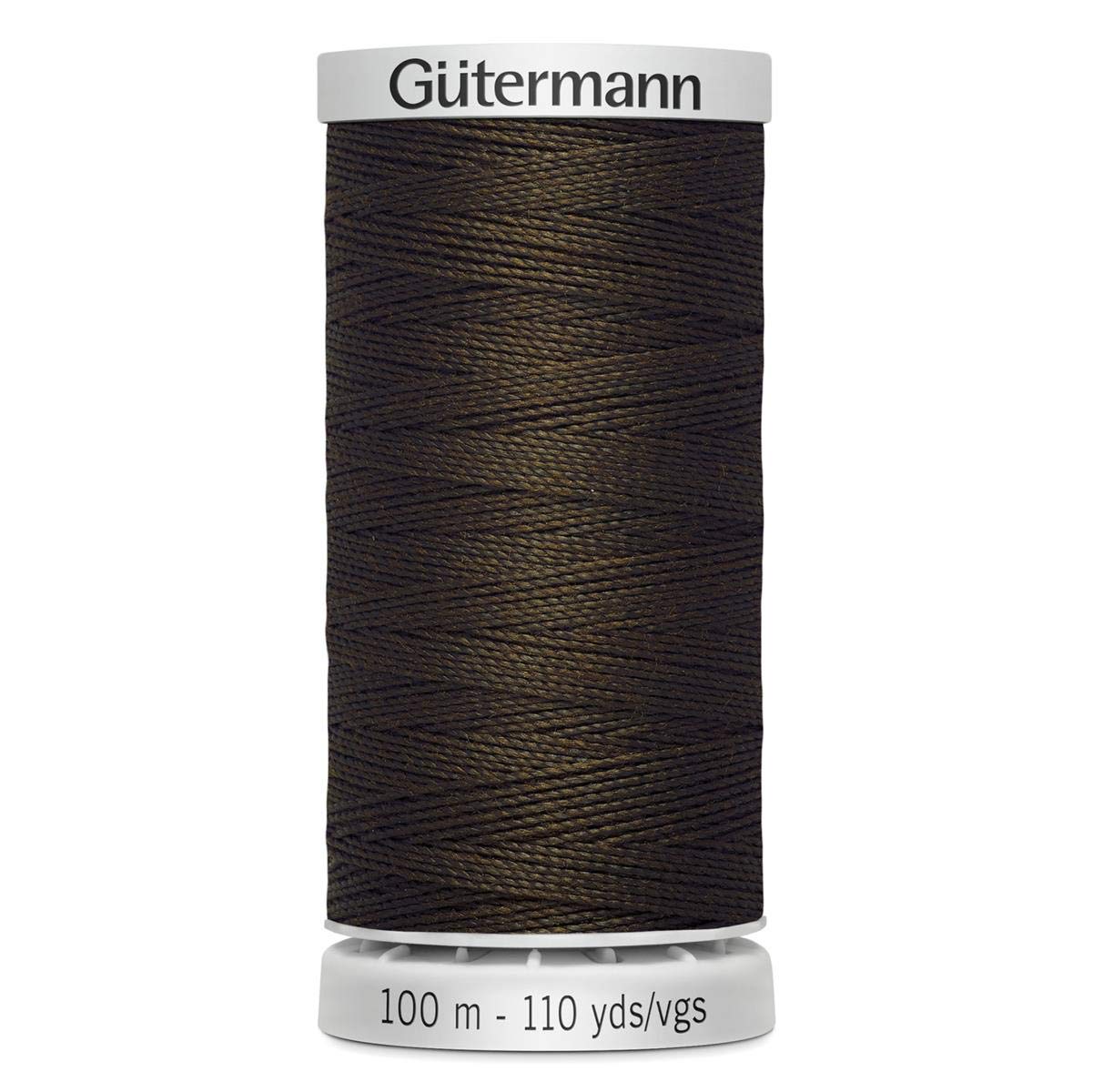 Gutermann Extra Strong Thread 100mtr x 1 Reel, Brown
