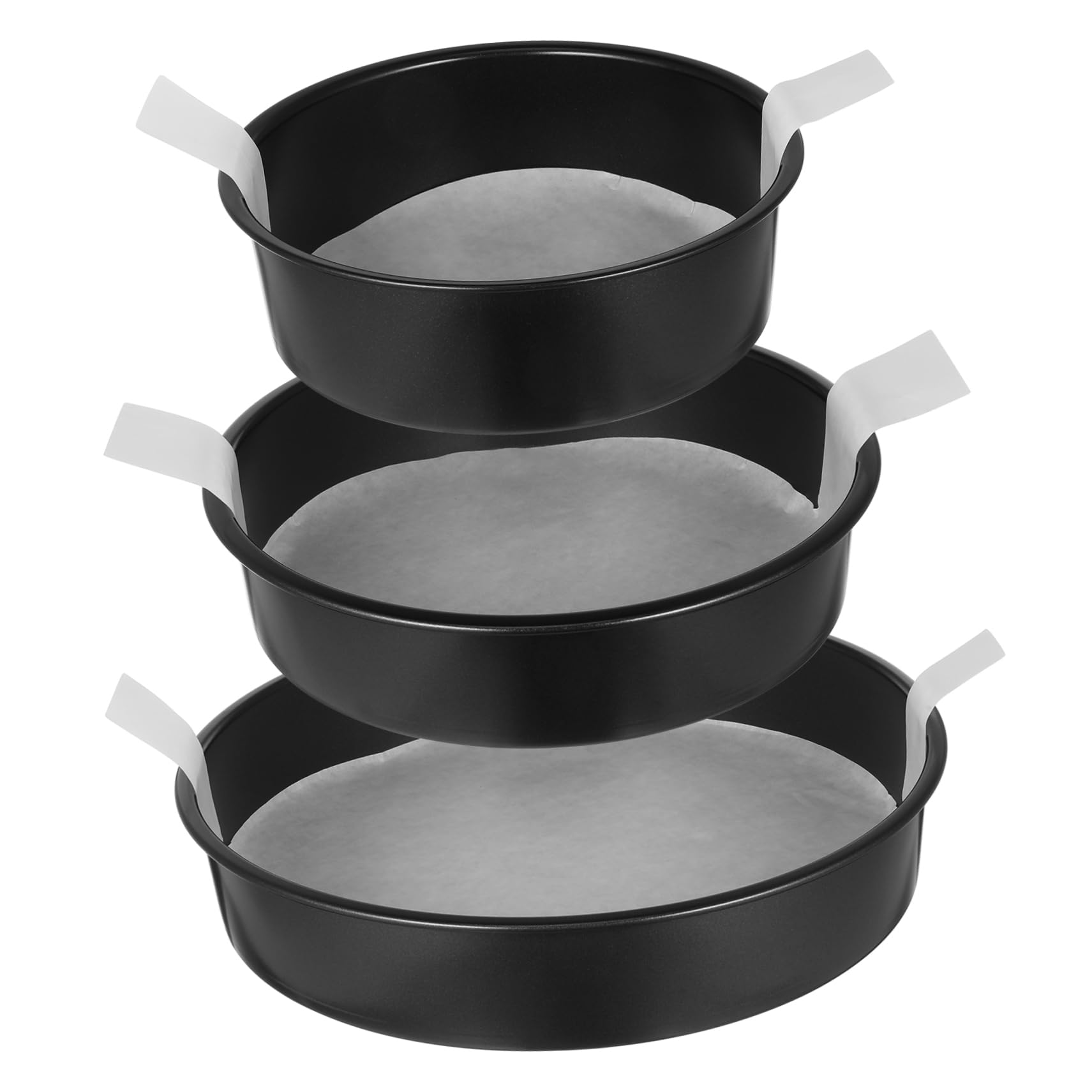 MAGICLULU Lot De 3 Moules À Gâteaux Antiadhésifs Ronds De 15 2 Cm 20 3 Cm Et 25 4 Cm Pour Pâtisseries À Étages