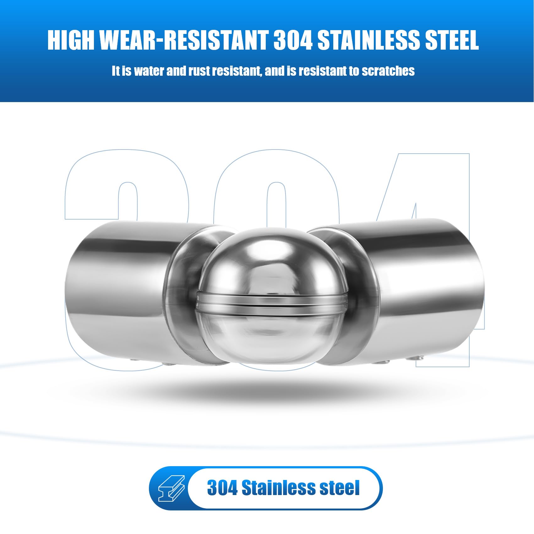 Connettore Angolare Regolabile Per Bastoni Tende In Acciaio Inox 304 Nero, Per Aste Da 25 Mm, Regolabile Da 90° A 180°, Set Da 2 Pezzi - 2