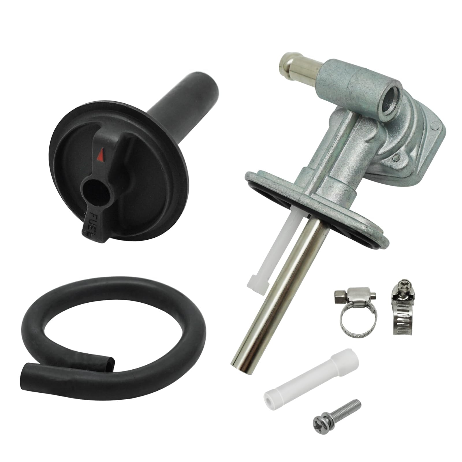 Benzinhahn Unterdruck Kraftstoffhahn für Yamaha ATV Kodiak 400 YFM400 2000-2006 Kodiak 450 YFM450 2003-2006 Grizzly 400 YFM400 2007-2008 Grizzly 450 YFM450 2007-2014