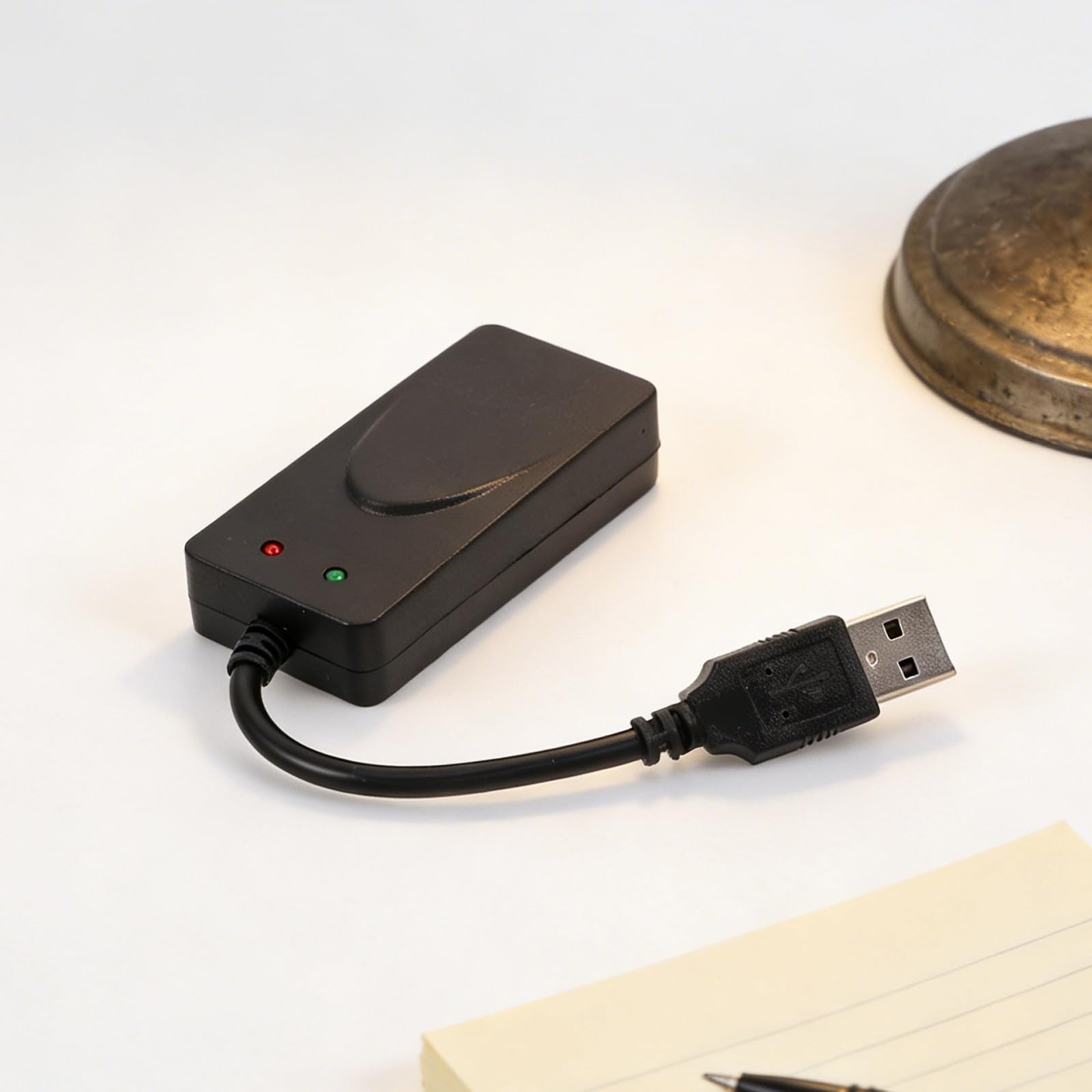 Modem fax USB - Adattatore modem esterno a doppia porta alta velocità per connettività, accessori per computer per reti domestiche e per ufficio 56K