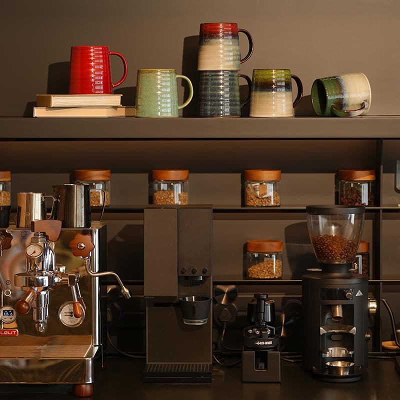 Taza de cerámica extra grande para café 23 oz roja miniatura 5