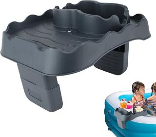Hot Tub Table Tray, Adjustable Hot Tub Side Table, Nonslip Drink Caddy with 2 Cup Holders, Keep Snacks-Drinks Handy and Dry, Fits Inflatable Spa/Pool/Bathtub Hot Tub Accessories