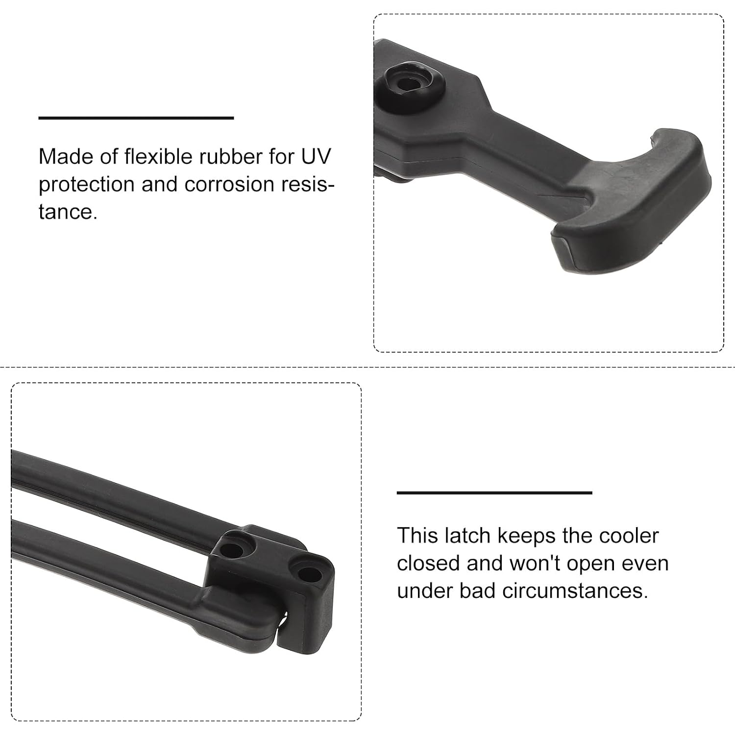 Handle 2 Pcs T-Handle Pull Hasp for T- Handle Hasp Elastic Latches Lock Rubber T-Handle Hasp T-Handle Draw Latches T-Handle Catch Buckle Zipper Equipment Black
