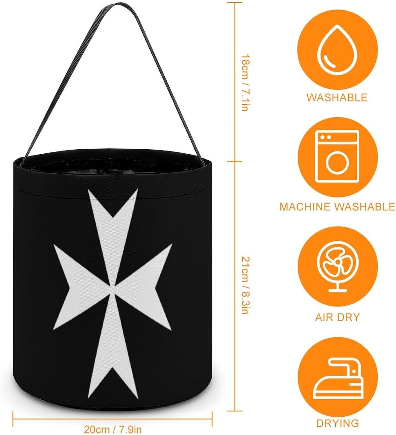 Hospitaller Knights Halloween Treat Bag Reusable Candy Basket Tote Goody Bags Gift Party