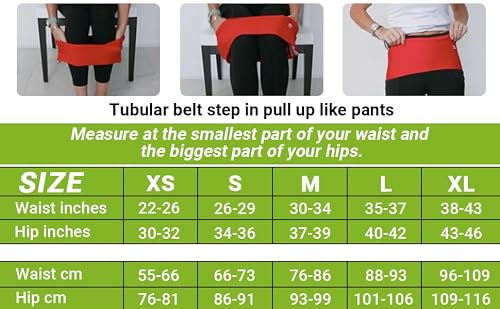 StashBandz Unisex Travel Money Belt, Running Belt, Fanny and Waist Pack, 4 Large Security Pockets and Zipper, Fits All Size Phones Passport and More, X-Small