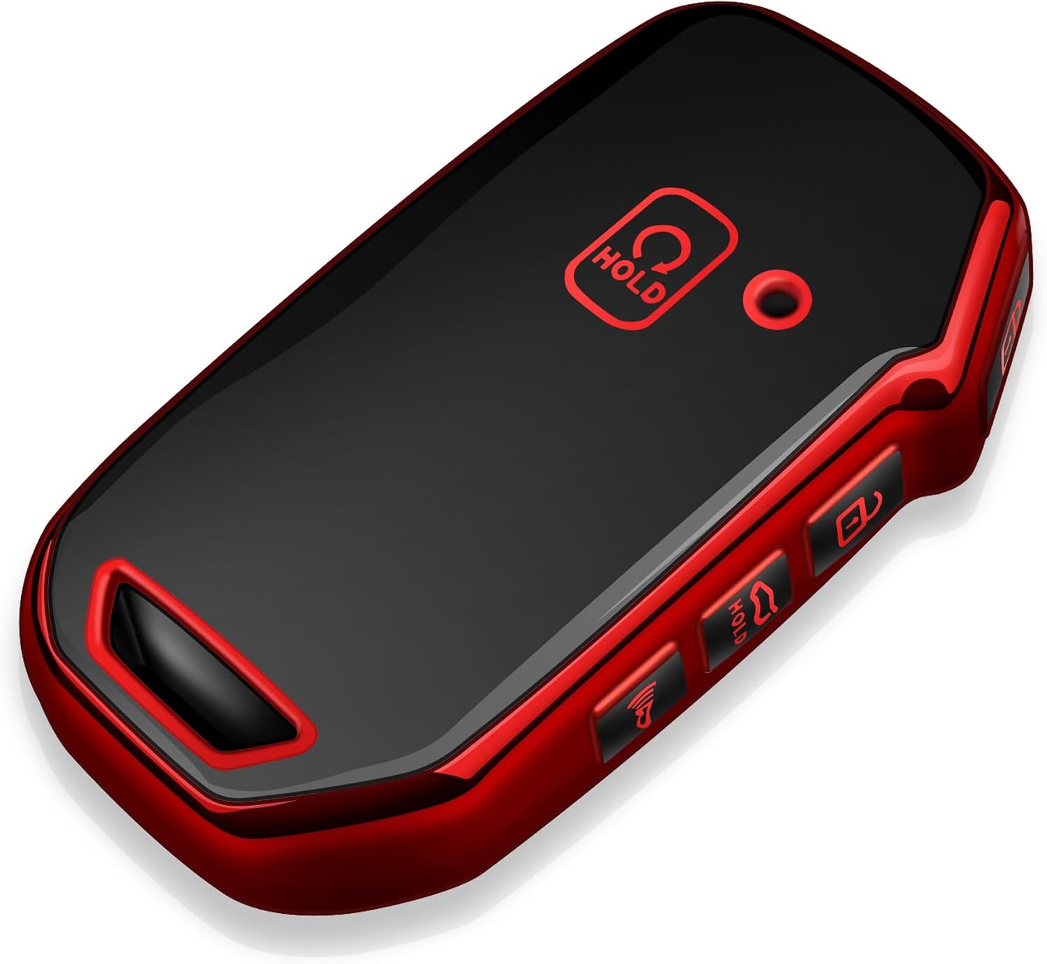 Tukellen for Kia Key Fob Cover,Special Soft TPU Key Case Cover Protector Compatible with Cerato Ceed Forte NIRO Sorento Seltos Sportage Soul Telluride Remote/Smart Key,Key Shell-Red