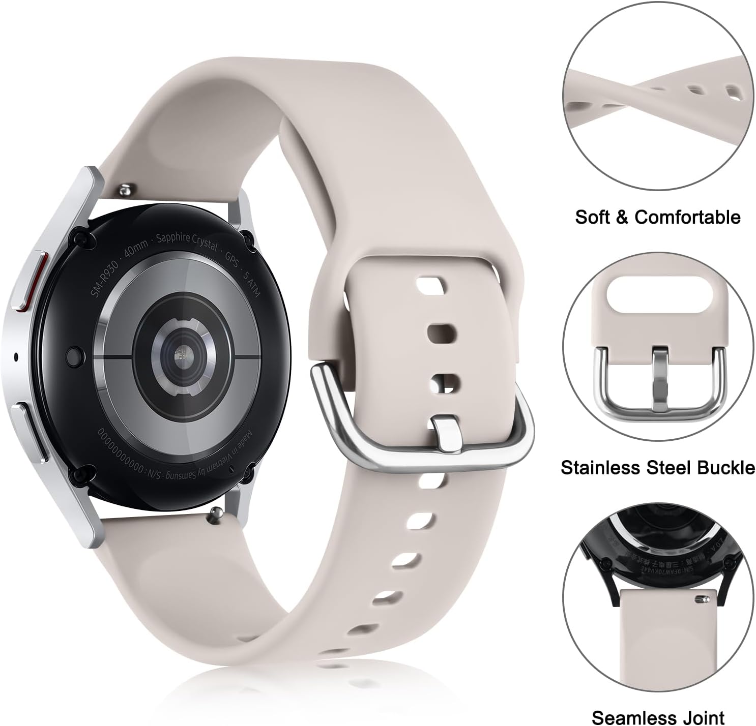 Meliya for Garmin Forerunner 55 Band, Forerunner 245 Band, Garmin Forerunner 645/645 Music Band, 20mm Replacement Band for Garmin Forerunner 55, Forerunner 245/245 Music, Forerunner645/645 Music, Forerunner 158 Smart Watch