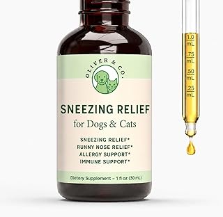 Dog & Cat Sneezing Treatment - Helps to Support Sinus Health, Eye Health, Immune Health, & Much More - Cat Sneezing Relief - Nose Relief for Dogs - Allergy Relief for Cats - 1 fl oz