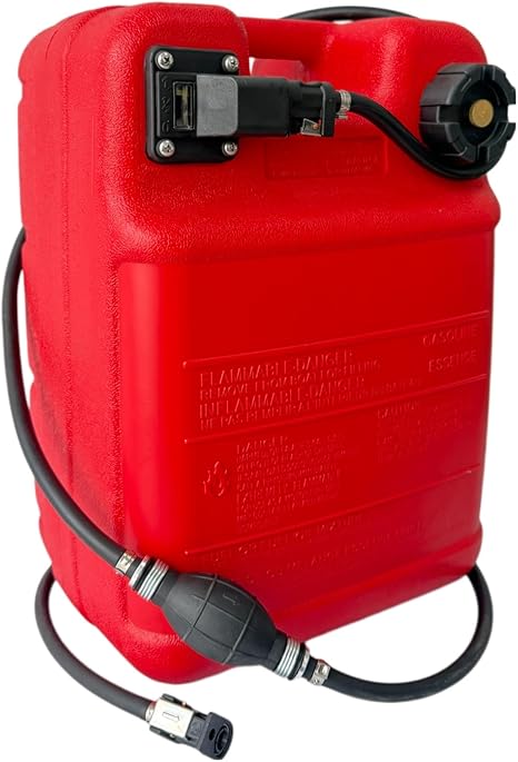 Marine Tank,6Gallon Outboard Marine Boat Transfer Tank with Fuel Line