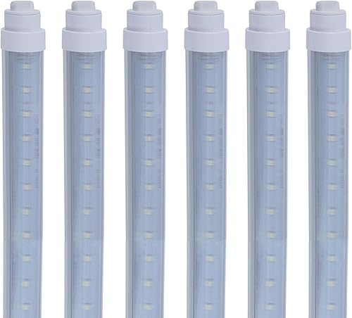MKUJOO Paquete de 6 luces LED T10 de 5 pies y 30 W de tubo de luz LED de doble cara giratoria de 360 R17D base de balasto derivación de 5 pies,
