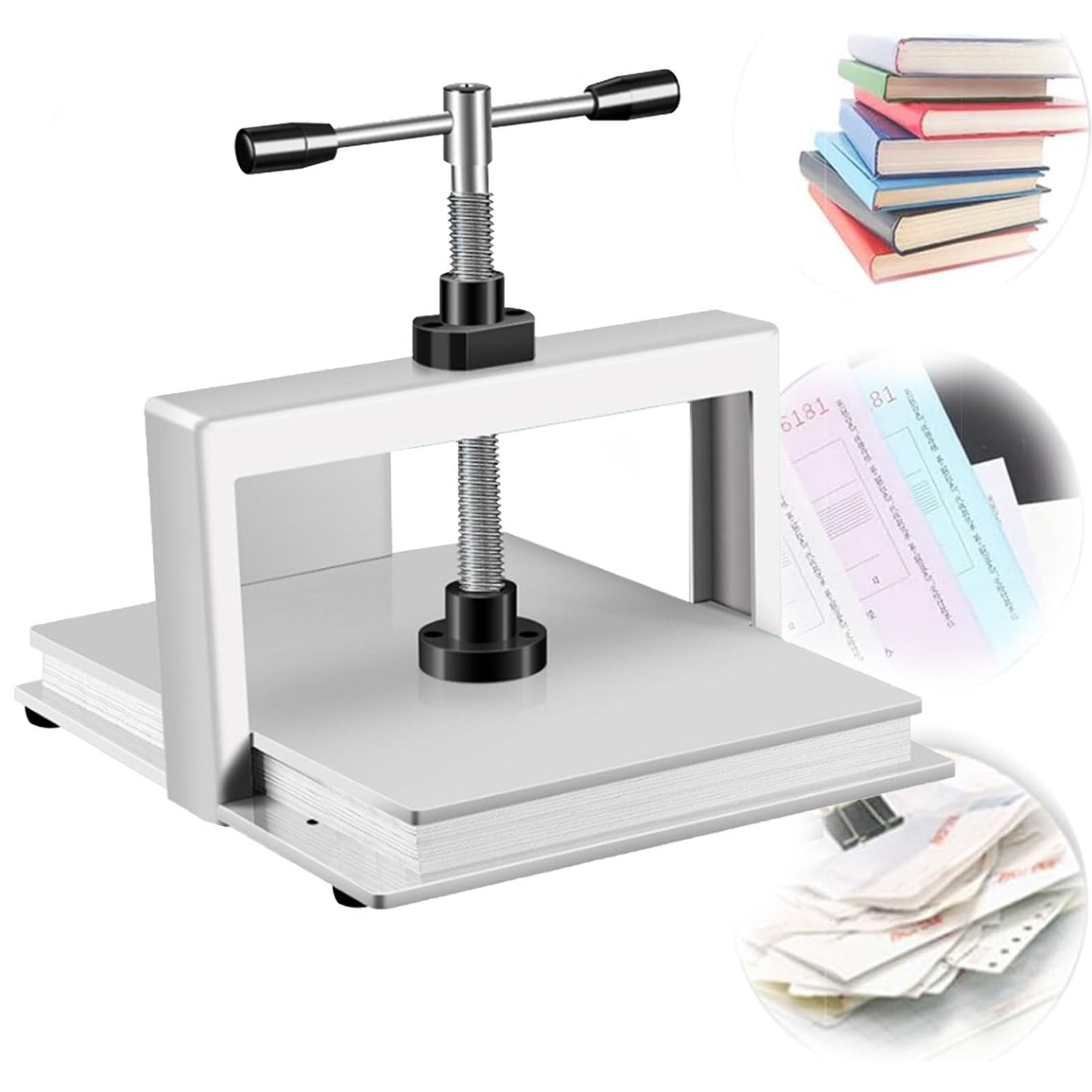 Maszyna do prasowania papieru A3 Heavy Duty Bookbinder Maszyna do prasowania papieru z podwójnym prętem wyważającym Faktury książkowe/Zamówienia kurierskie/Pliki Ręczna maszyna do spłaszczania