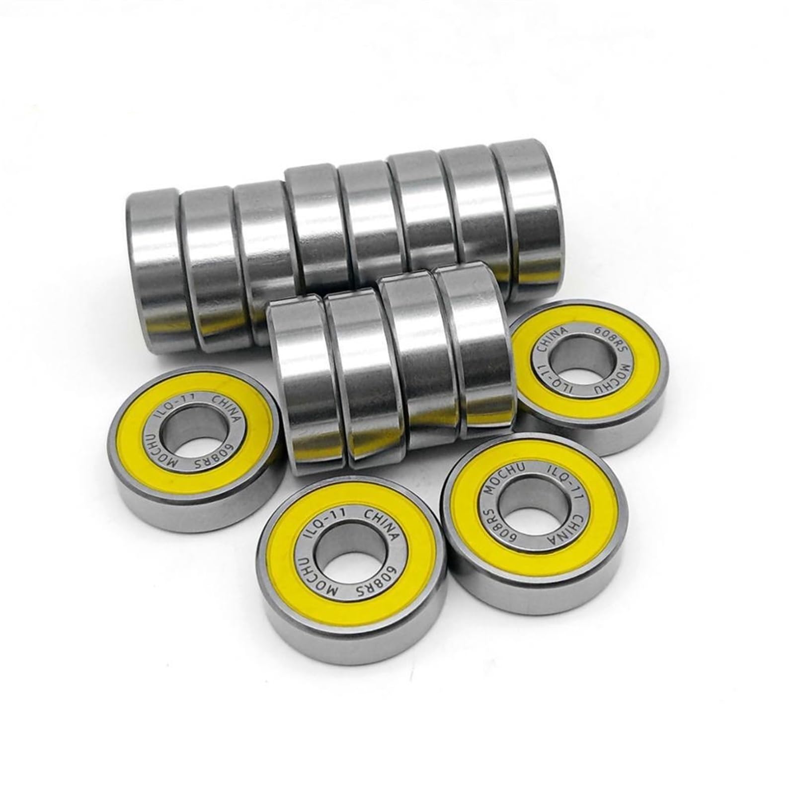 CJKXPZMH 16pcs ILQ-11 608RS 8x22x7 608 Bearing Inline Roller Skates Bearings