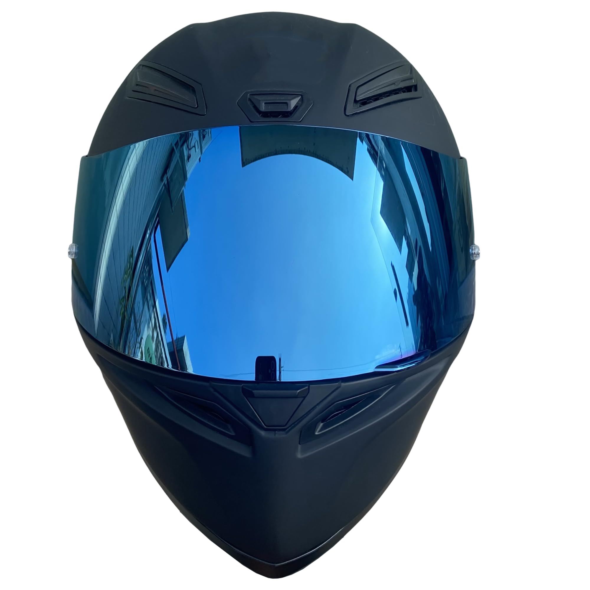 K1 Face Shield Uv-Protected for AGV K1, K1S, K3SV, K5, K5S Helmet Shield Visor Windshield (Ice Blue-Day use only), Helmet Visors