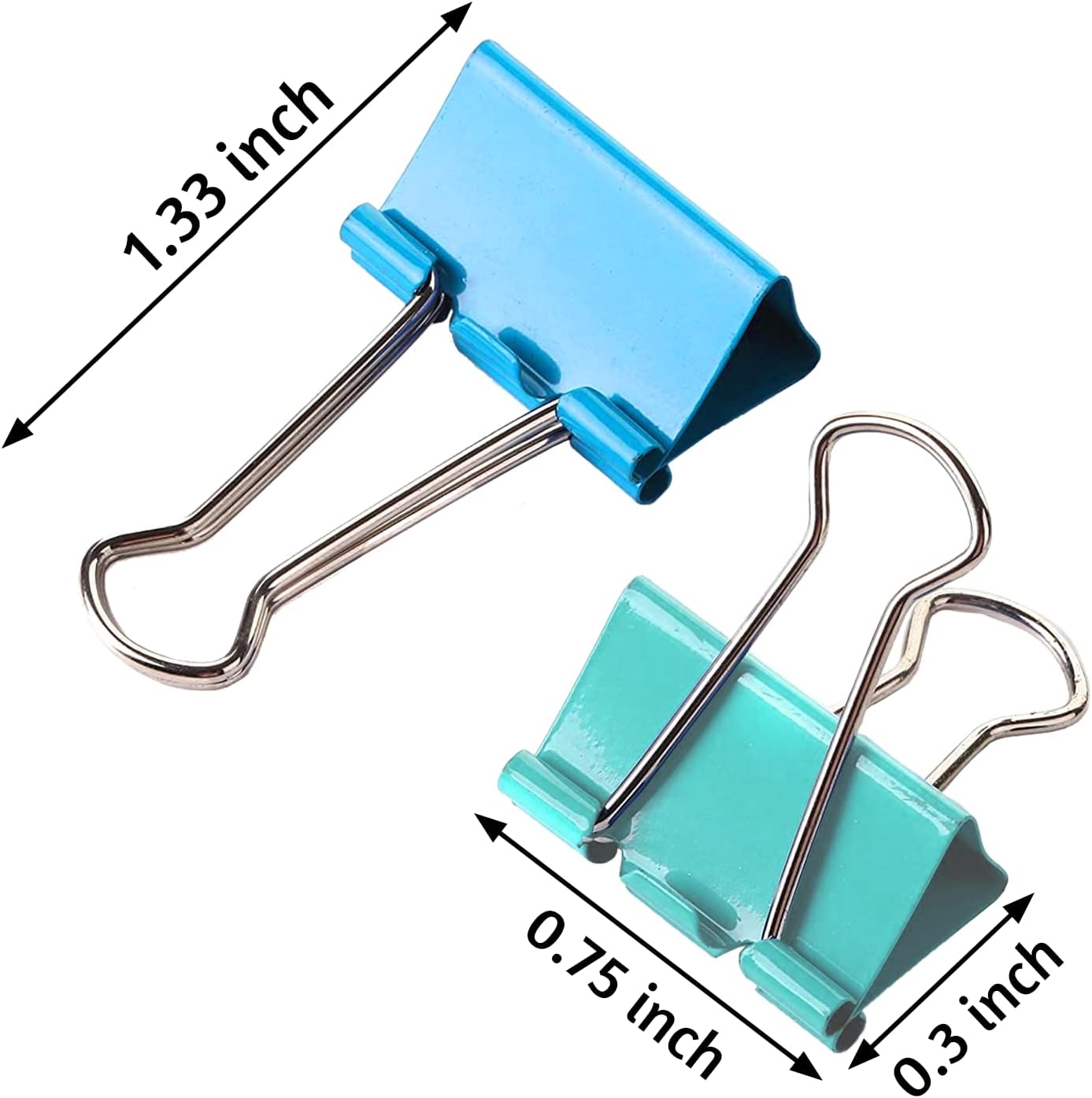 120 Pack Binder Clips 0.75 Inch, Small Paper Clamps, Colored Paper Binder Clips, Office Clips, Assorted Color Mini Binder Clips, Small Clips for Office Supplies Home School and Business. : Office Products