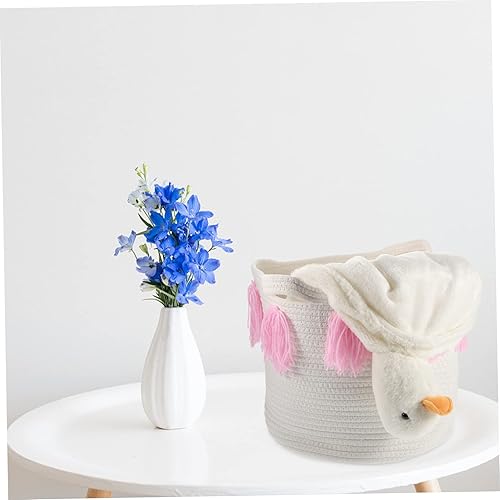 Miniatura 2 de Totority Cestas de almacenamiento tejidas para ropa sucia para ropa, contenedor de mimbre, cesta de almacenamiento grande, cestas de almacenamiento