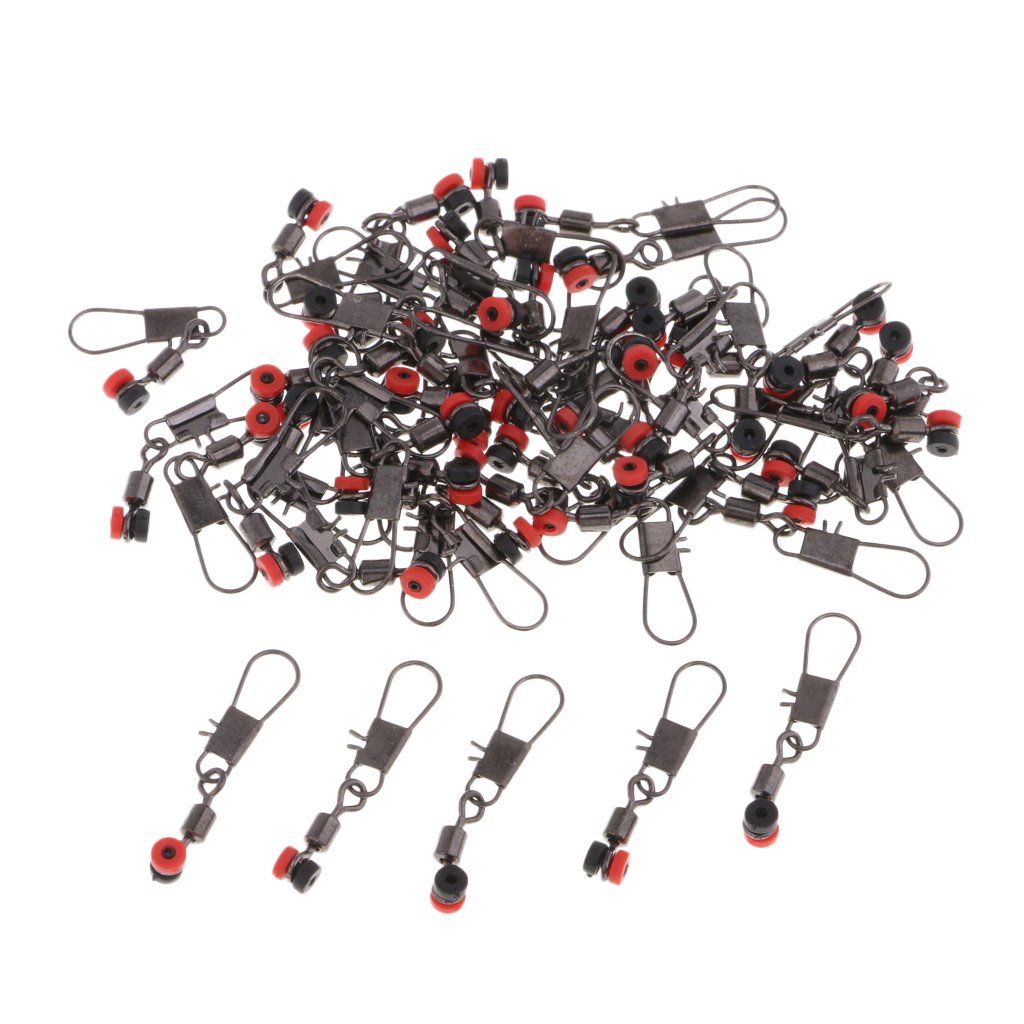 Lot de 10 émerillons de pêche 50 pièces avec connecteurs emboîtables S