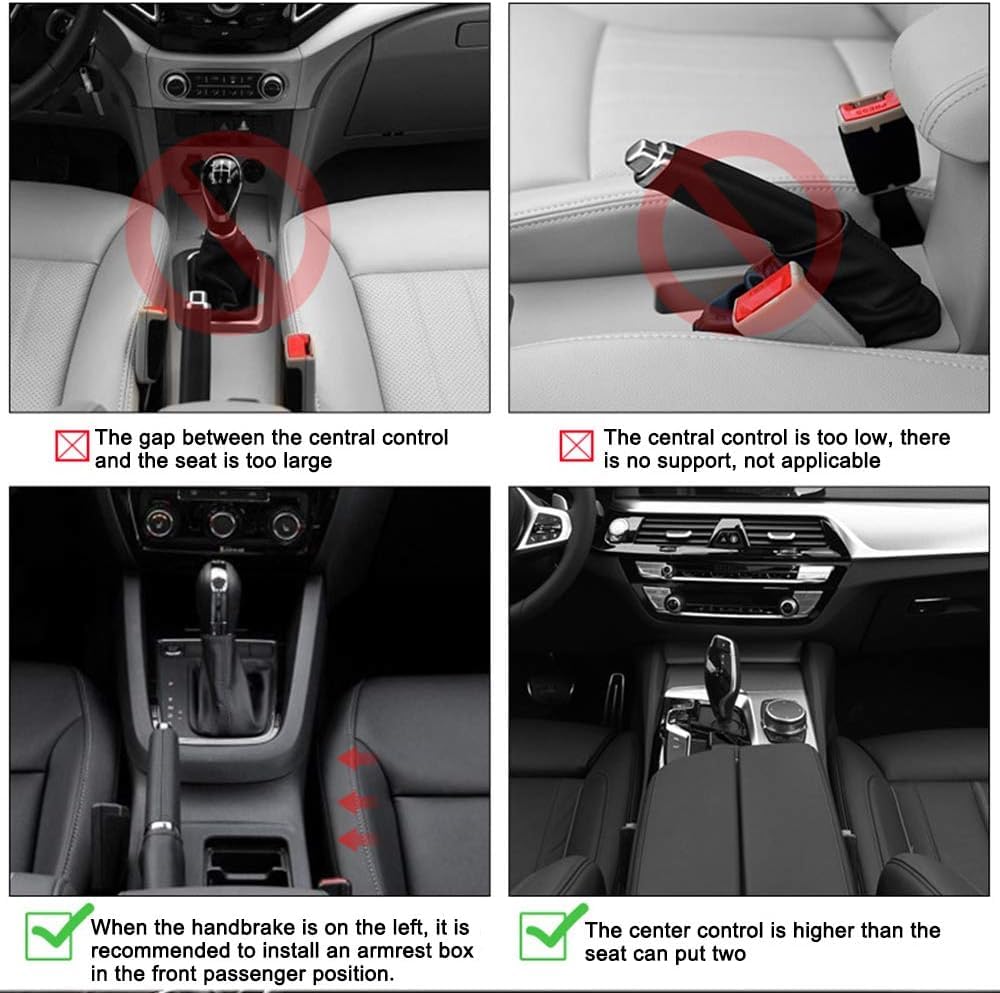Accoudoir de Voiture pour Console Centrale pour Nissan X-Trail (T33), Relevable Réglable en Hauteur Extension D'accoudoir pour Coude,Black Line