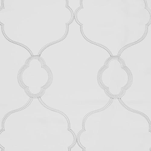 Miniatura 9 de Exclusive Home Curtains Belmont - Par de paneles de cortinas opacas bordadas para oscurecer la habitación, con ojales en la parte superior, 52 x 84