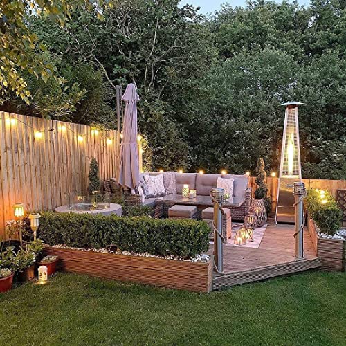 Quartz Glass Tube for Patio Heater, Pyramid Outdoor Heater Replacement Parts 49.5" Tall 4