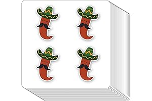 Mexican Chili Pepper Stickers for Crafts and Activities