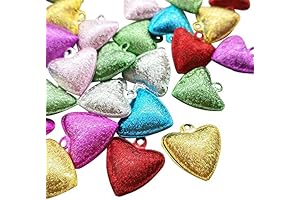 Chenkou Craft Assorted 30pcs 25mm 1" Love Heart Mix Christmas Jingle Bell...