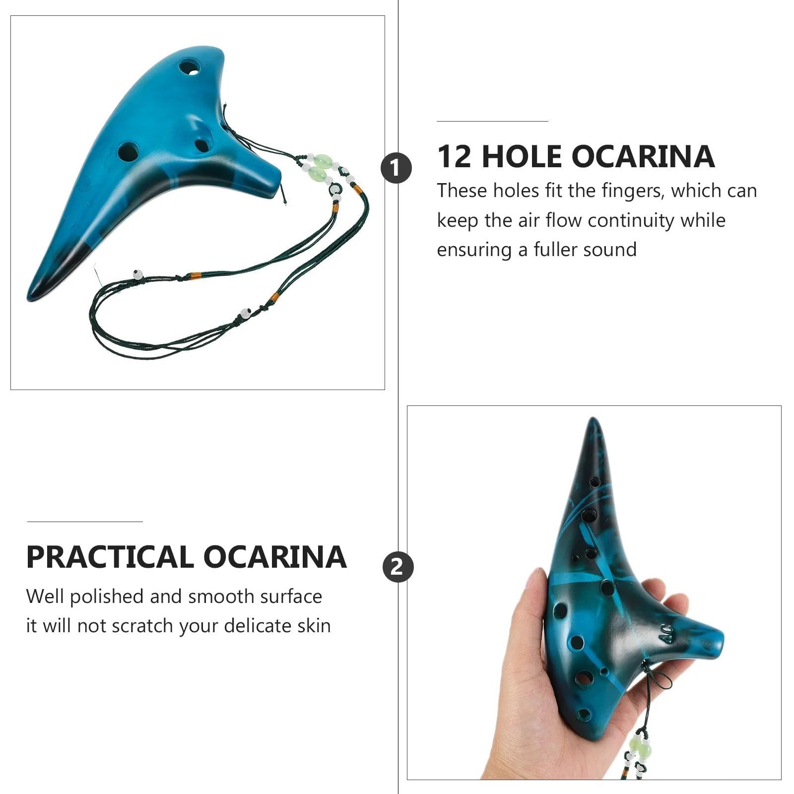 Ocarina Contralto A 12 Fori Adatta A Principianti E Amanti Della Musica Strumento Ocarina
