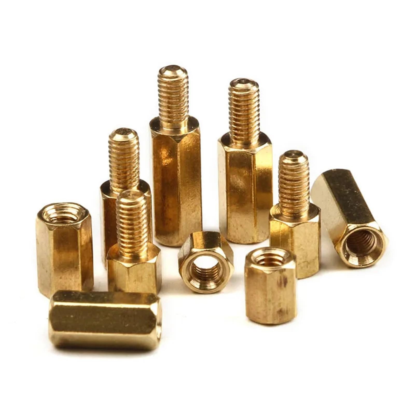 300Pcs Hex Head Screws Threaded Pillar Male/Female | M2/M3 Copper Pillar Brass Standoff Spacer P/C/B Circuit Board Stand Off Kit(300Pcs M3)