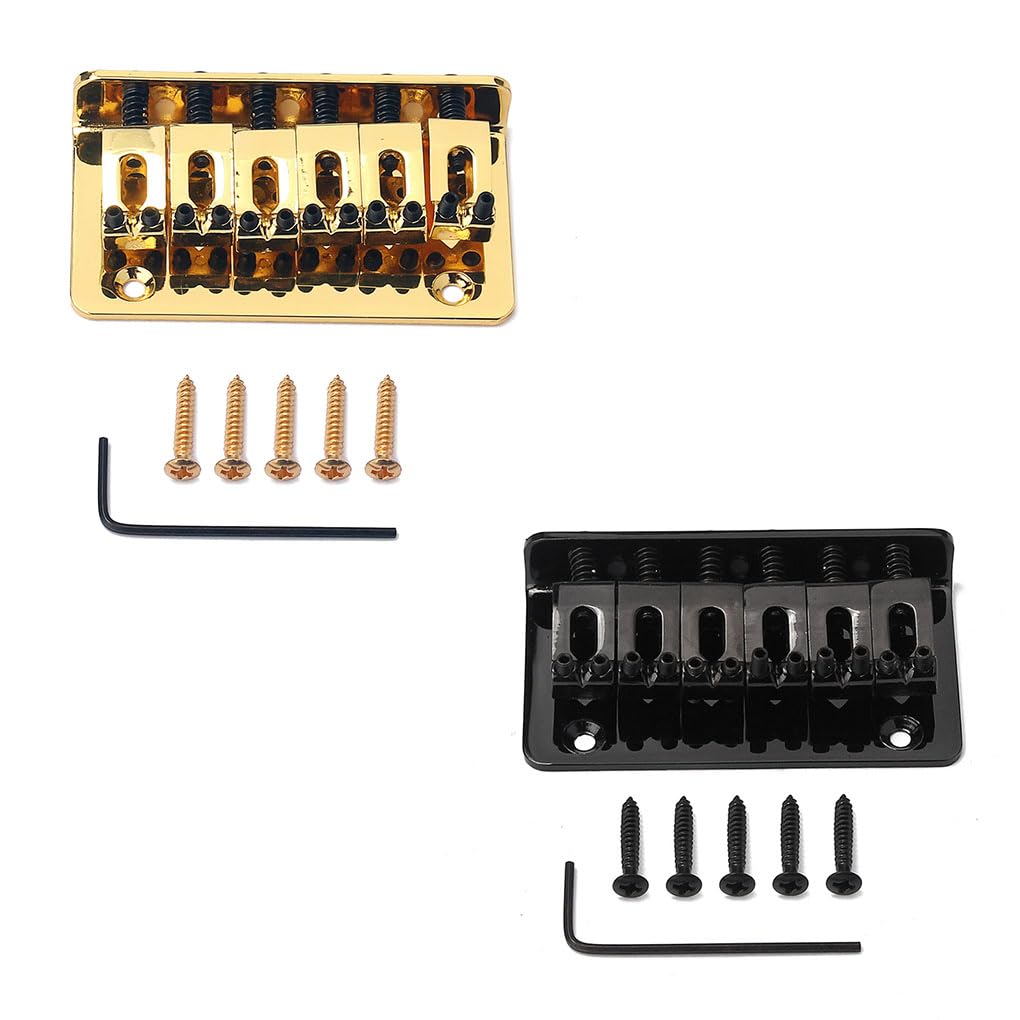 3 zestaw gitarowy stały mostek ze śrubami i kluczem dla dzieci solidna metalowa część zamienna 73 mm siodełko końcówka instrument elektryczny złoty
