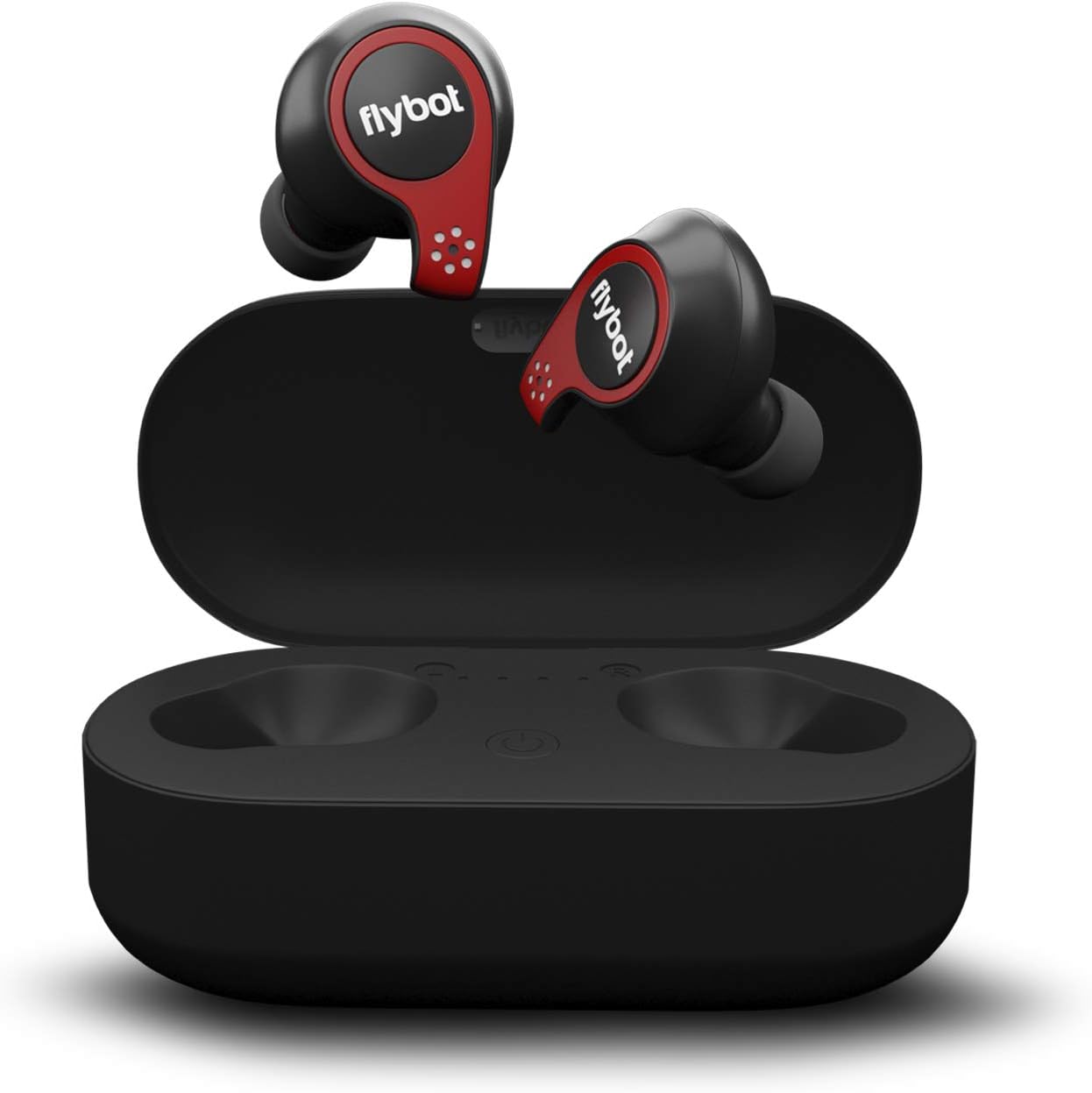 Flybot Active True Wireless Bluetooth 5.0 Earphones with mic and Charging case | IPX7 Waterproof Sports Headset – Black