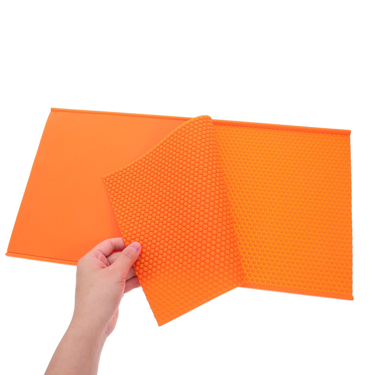 DOITOOL Stampo in Silicone per Fogli di Cera d Api con Motivo Nido d Ape Arancione Strumento Flessibile per Apicoltura e Te Fogli di Cera per Apicoltori Professionali e Hobbisti