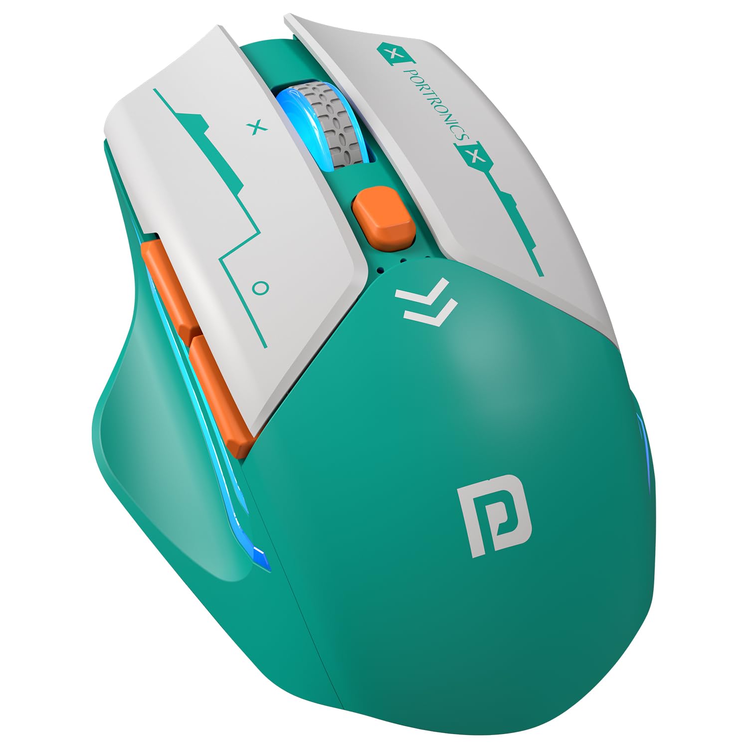 Portronics Vader Max Wireless Rechargeable Mouse, Thumb Support, Bluetooth 5.3 & 2.4 GHz Dual Mode, 6-Button Control, Adjustable DPI Up to 2400,Universal Compatibility for Laptop,Desktop,Gaming(Green)-picture-25