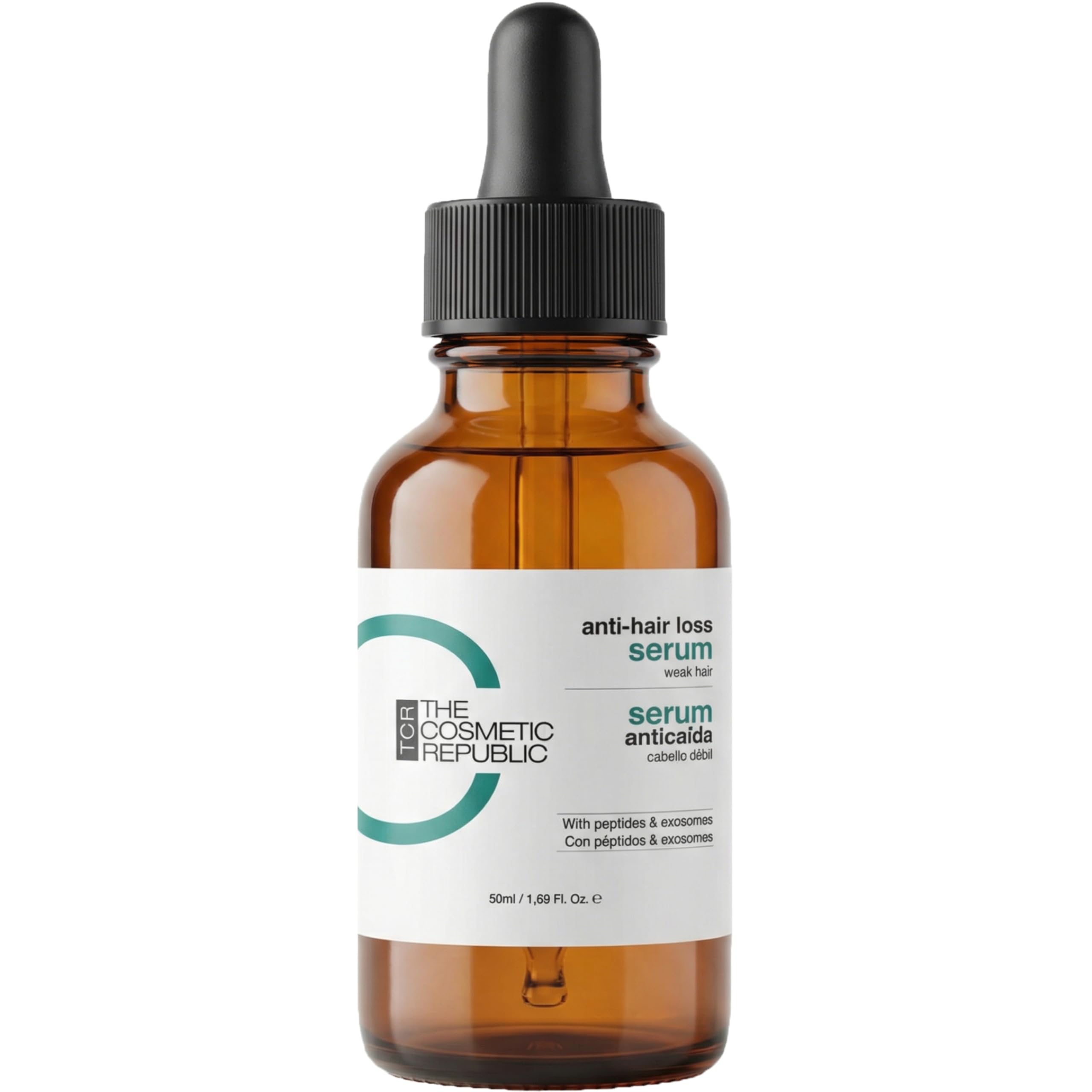 Sérum Anticaída con Péptidos y Exosomas 50 ml | Fortalece la Raíz | Favorece el Crecimiento Capilar | Rápida Absorción | Sin Aclarado