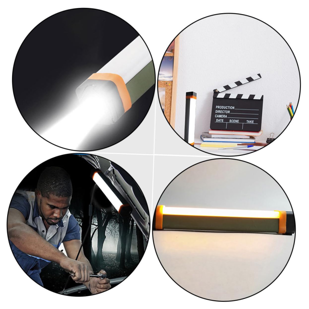 ibasenice Lampe à LED de Camping Portable Rechargeable 3600 Mah, Légère et Pratique, Blanche, pour Sorties en Plein Air et Tente