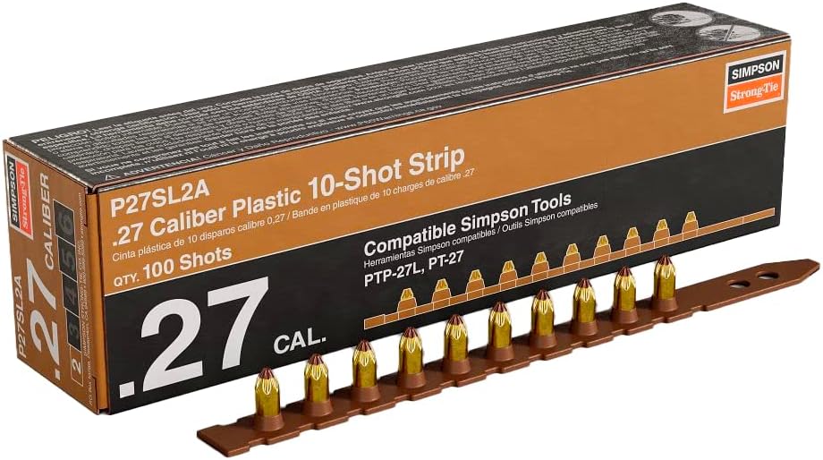 Simpson Strong-Tie P27SL2A – Cargas de tira de calibre .27 marrón (importación) 100ct
