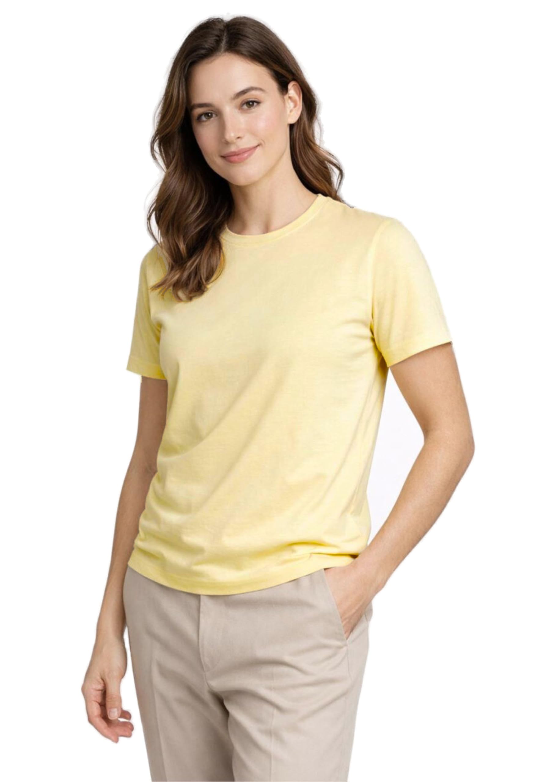 inner element Pure Cotton T-Shirt for Women, Super Combed Cotton Half Sleeve Tshirt-picture-22