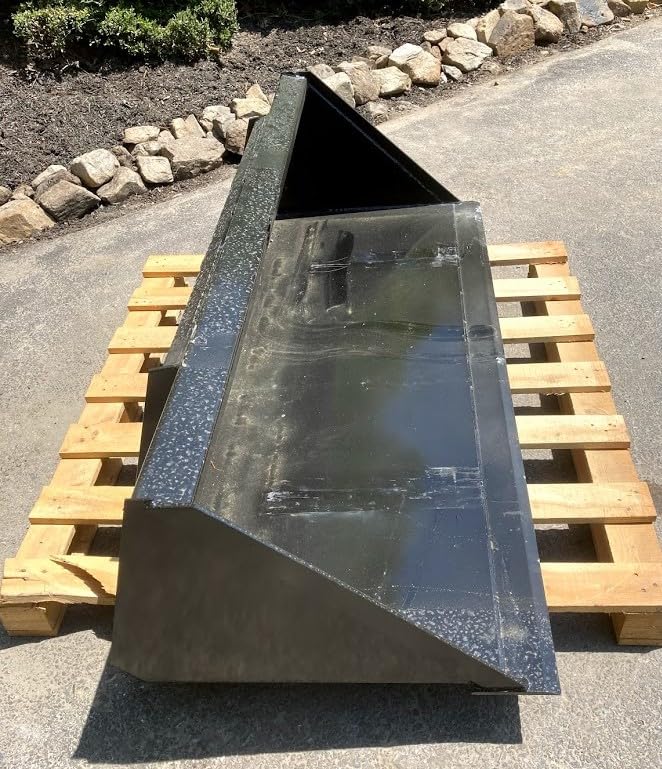 Skid Steer/Tractor Bckt, 72-inch 6ft Smooth Low Profile Bckt for Tractors and Skid Steer Loaders, SSQA Mount -Material Handling Attachment