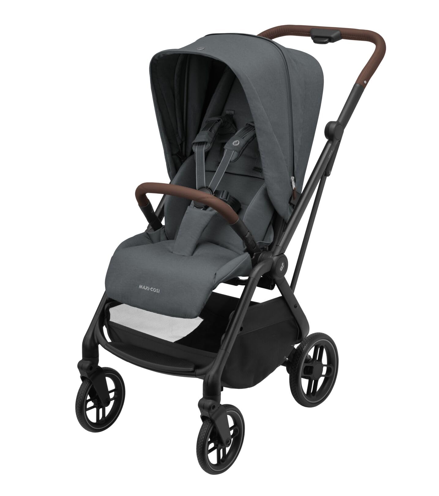 Maxi-Cosi Leona² Kinderwagen 0–22 kg umdrehbare Sitz einhändig zusammenklappbar Twillic Graphite