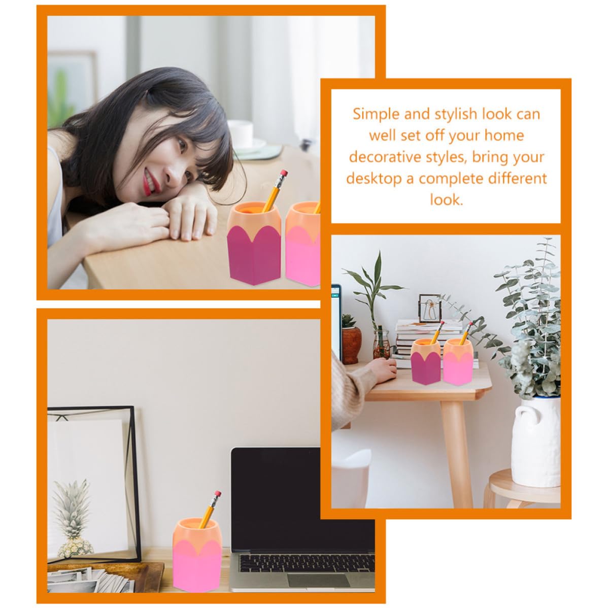 Toddmomy Bunte Stifthalter für Schreibtisch Organizer aus Abs 6 Stück Stifttöpfe für Klassenzimmer zur Aufbewahrung von Bleistiften für Abschlussfeier Saison und Schüler Zufälliger Stil