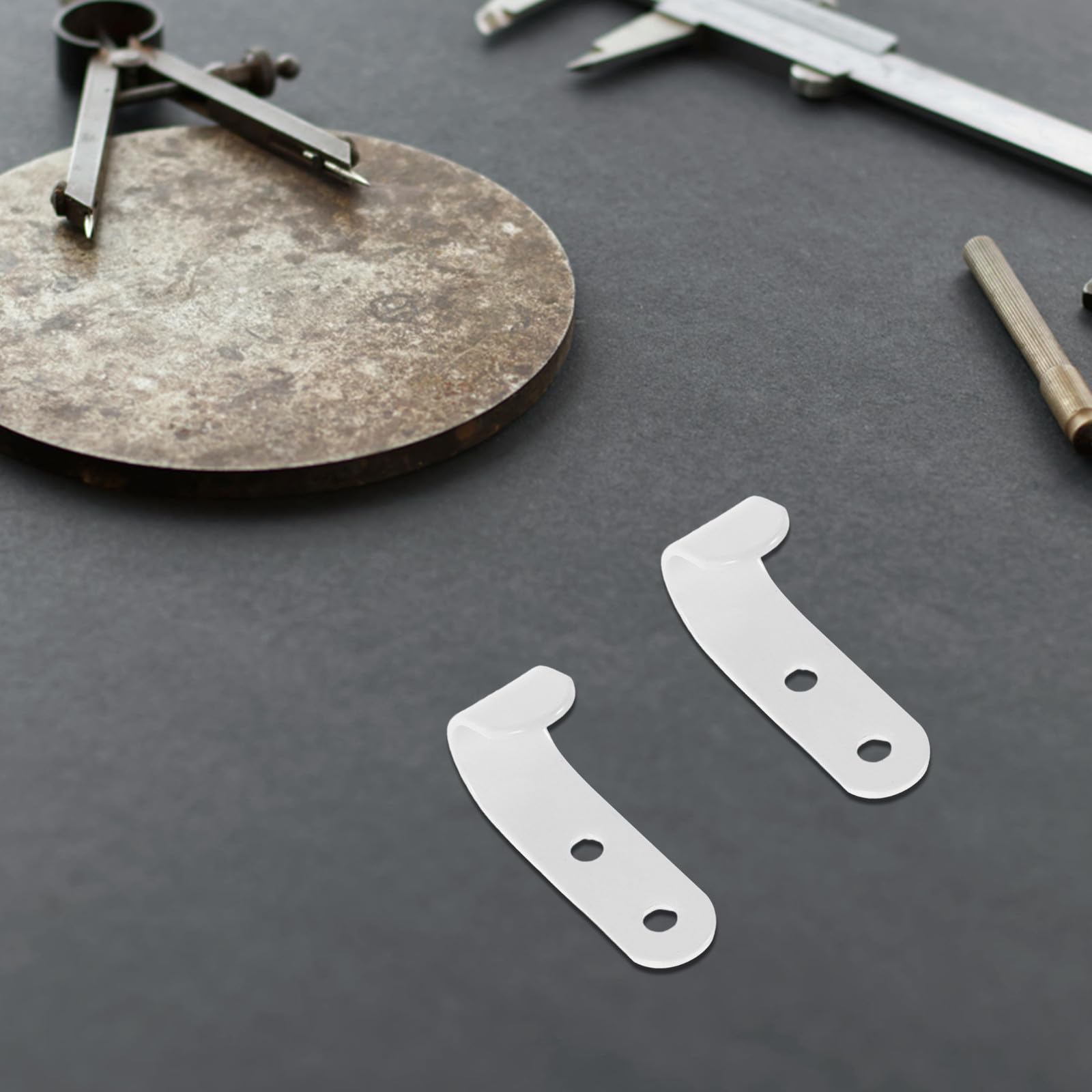 SOLUSTRE Markisenleuchtenclips und Planenhaken aus Metall und Kunststoff Wetterbeständig Passform für Outdoor Camping und Anhängerabdeckungen Weiß 1 Satz