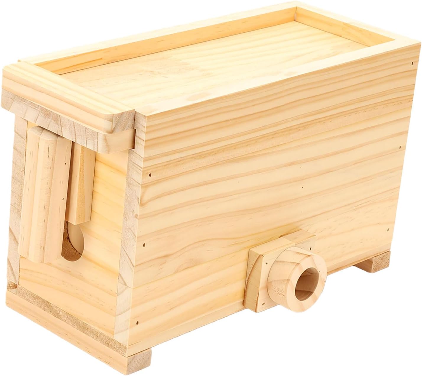 Wooden Fireplace Bellows | Hand Pulled Air Blower Box with Stainless Steel Duct for Charcoal Stove and Tea Stove