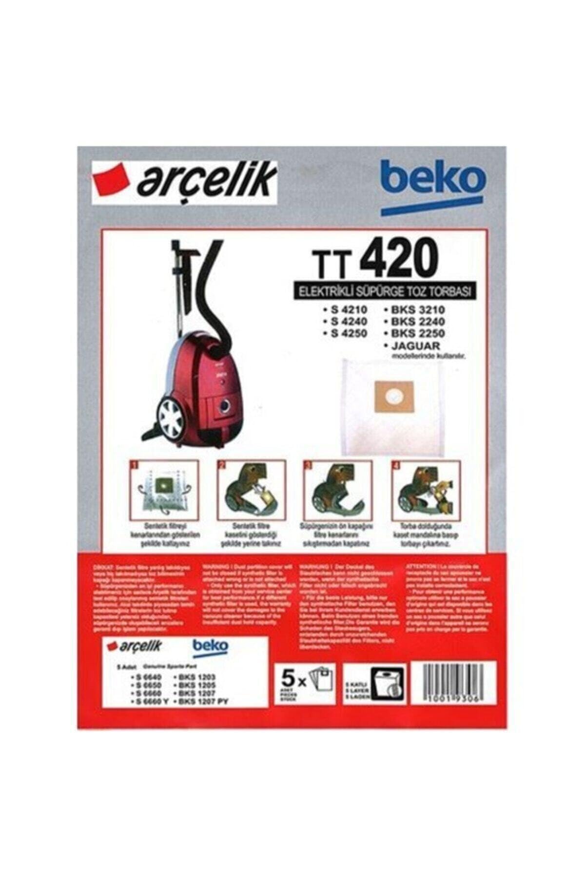 MFS Arçelik Trb 6986 B Bez Toz Torbası 20 Adet