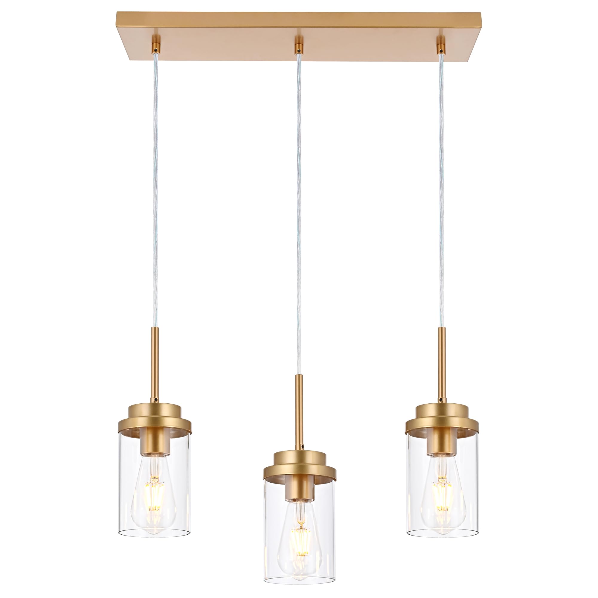 MELUCEE 3 Lights Linear Chandelier Black Finish, 20.5 Inches Length — Amazon image 21