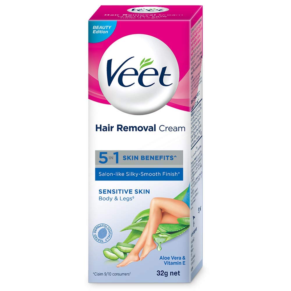 Veet Hair Removal Cream For Sensitive Skin -For Women, 32G, Pack of 1 (B07S7DKRPX) Amazon Price History, Amazon Price Tracker