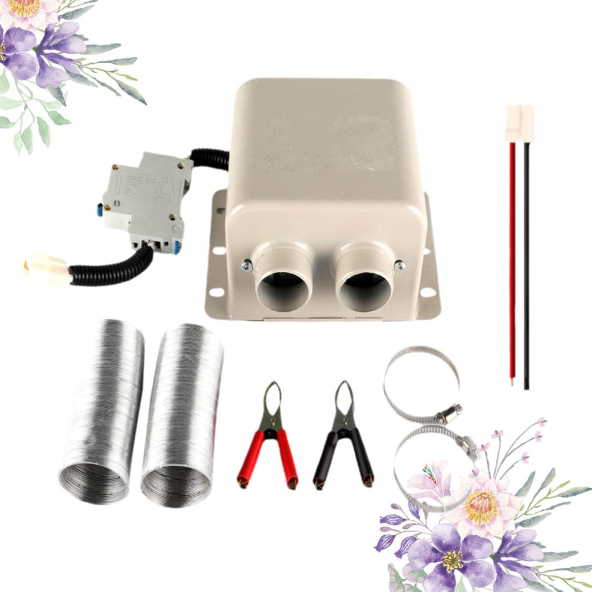 Auto Entfroster 12v 800w aus Eisen in Weiß für Auto