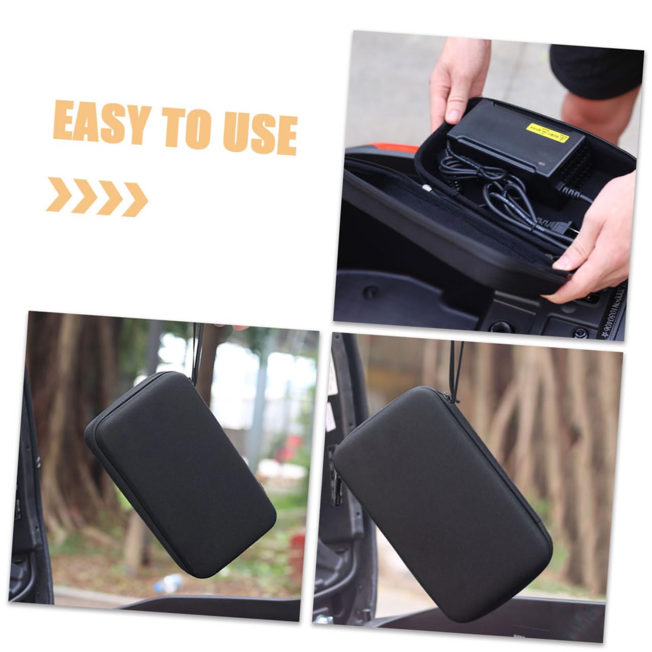 Bolsa De Almacenamiento para Cargador De 2 Piezas, Bolsa De Viaje para Cables De Carga De Vehículos Eléctricos, Organizador De Cables De Viaje, De Accesorios, De