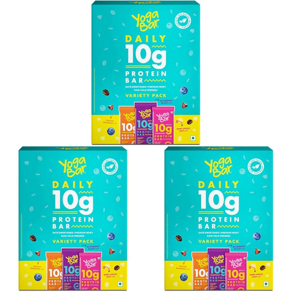 Yogabar Crunch Mixed Berries Protein Bar | No Added Sugar | 10g Protein | High Fibre | Gluten Free Snack | 50g each, Pack of 1 — Amazon image 20