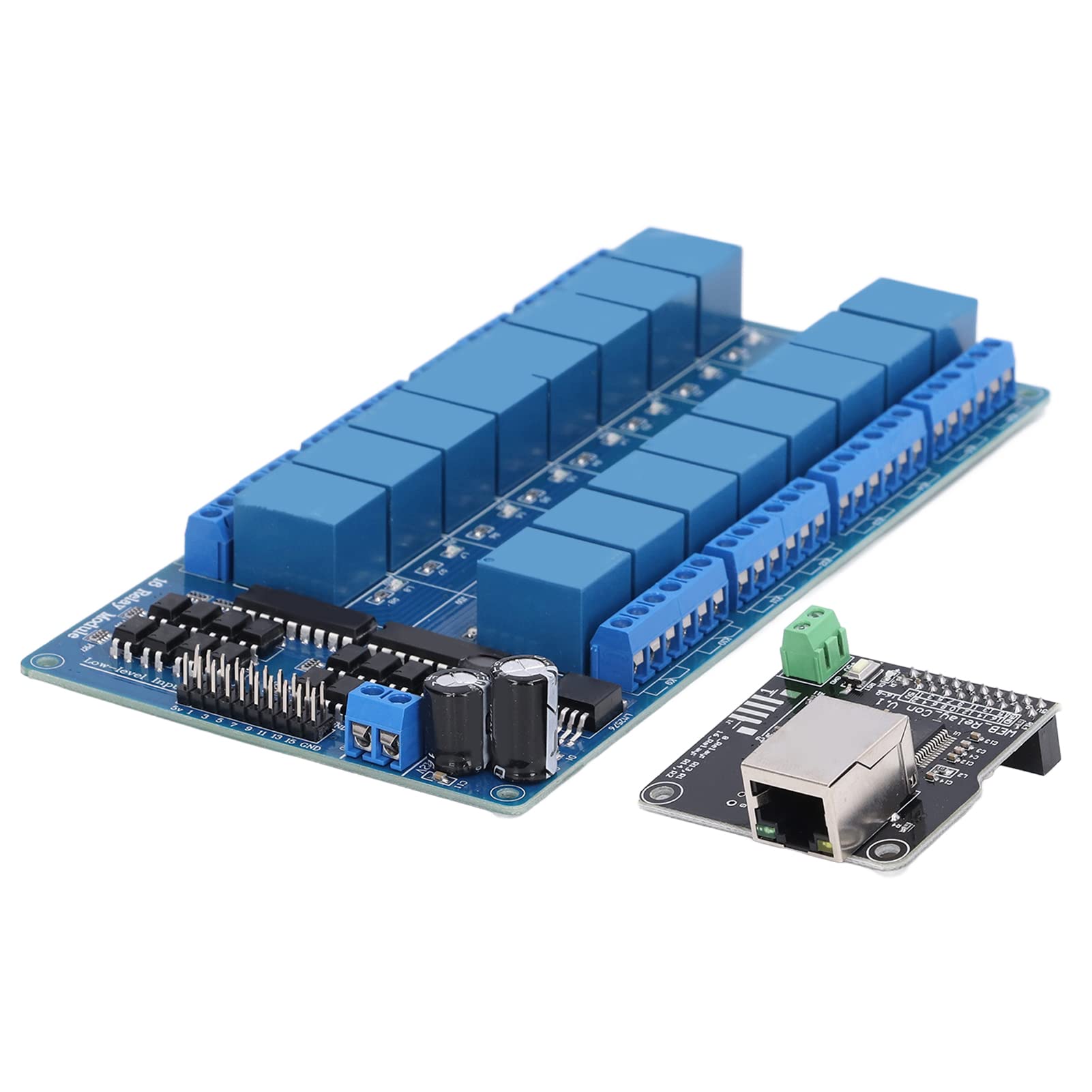 Ethernet Controller Module, DC12V 16 Channel Telecom Link Ethernet Relay Controller for Smart Home Refrigerator